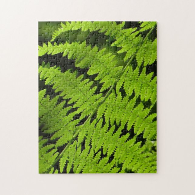Grüne Farn Puzzle (Vertikal)