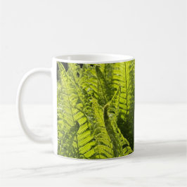 "Grüne Farne und Curling-Fronds" Kaffeetasse