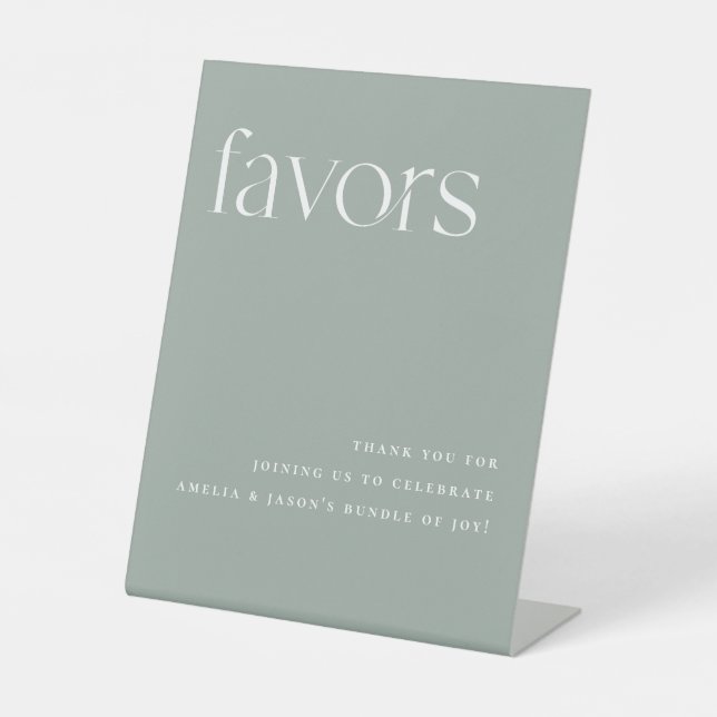 Grüne Favoriten für die Minimalistische Seite Sockelschild (Vorderseite)