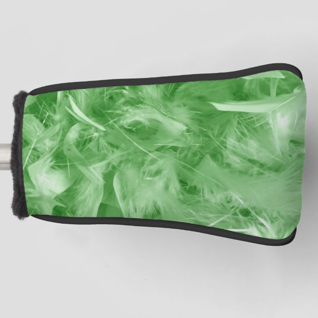Grüne Federn Golf Headcover (Vorderseite)