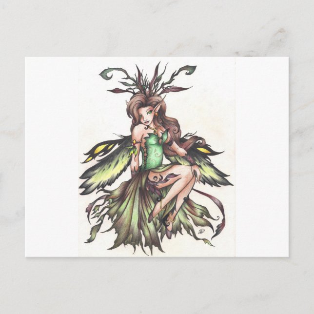 grüne Fee Postkarte (Vorderseite)