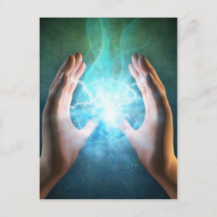 Grüne Flammenheber Postkarte