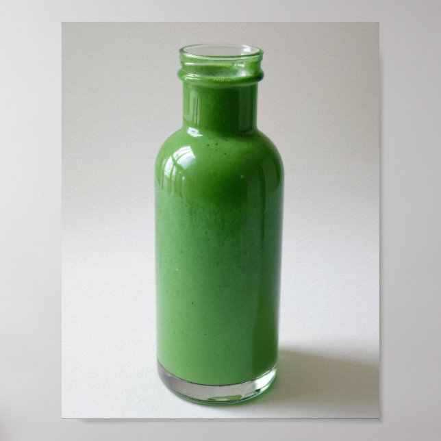 Grüne Flasche Poster (Vorne)