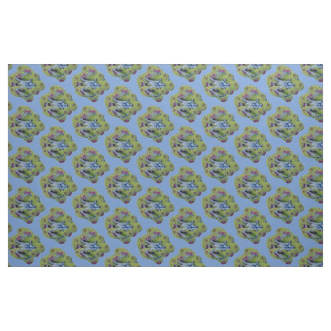 Grüne Flip Flops Stoff (Fat Quarter (45,7 x 55,9 cm))