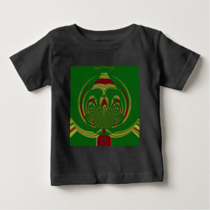 Grüne Floral Baby T-shirt