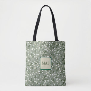 Grüne florale botanische Weinreben Monogramm