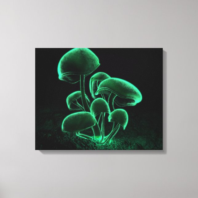 Grüne Fluoreszenz Leinwanddruck (Vorderseite)