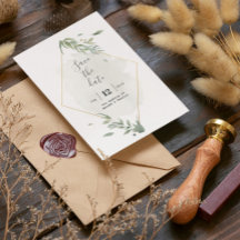 Grüne Folien und Goldrahmen