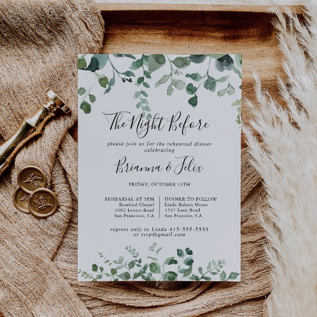 Grüne Folionnacht vor Probe Einladung (Von Creator hochgeladen)