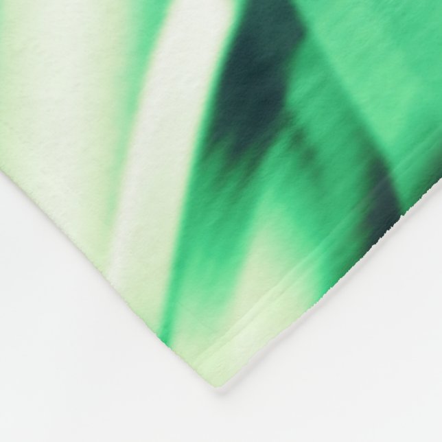 Grüne Formen aus Acryl, einige Minzetöne Fleecedecke (Ecke)