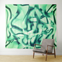 Grüne Formen aus Acryl, einige Minzfarben