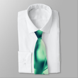 Grüne Formen aus Acryl, mit Pfefferminztönen Krawatte