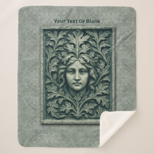 Grüne Frau - Stone Sherpadecke