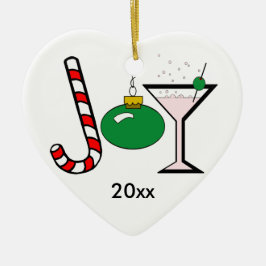 Grüne Freude am Weihnachtskuchen-Ornament Keramikornament