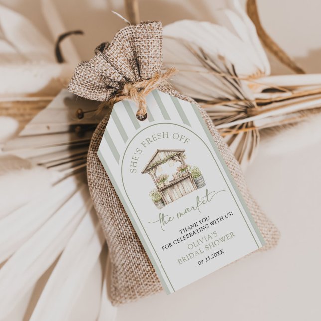 Grüne frische Brautparty auf dem Markt Geschenkanhänger (Von Creator hochgeladen)