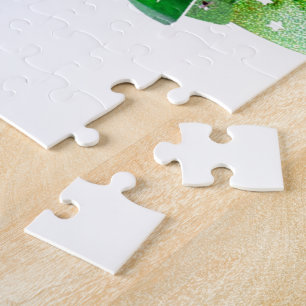 Grüne frohe Weihnachtsbaumen Puzzle