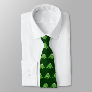 Grüne Frösche Krawatte