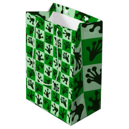 Grüne Froschfüße Whimsical-Tierfährten Mittlere Geschenktüte