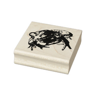 Grüne Froschkautschuk-Briefmarke Gummistempel