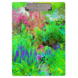 Grüne Frühlingsgärtnerei mit Peongs Klemmbrett