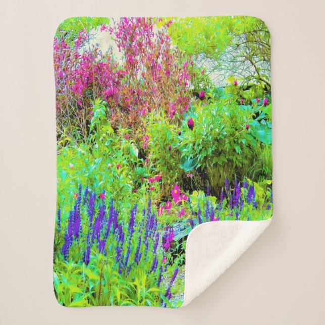 Grüne Frühlingsgärtnerei mit Peongs Sherpadecke (Vorderseite)