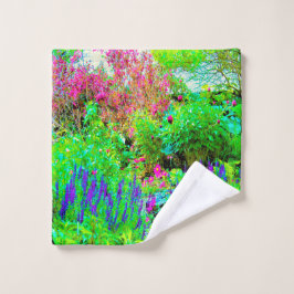 Grüne Frühlingsgärtnerei mit Peongs Waschlappen