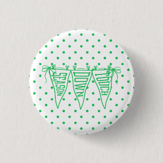Grüne Game Day Football-Wimpel-Schleife Button