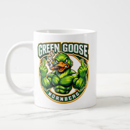 Grüne Gänse Finger Nürnberg Jumbo-Tasse