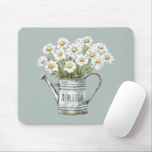Grüne Gänseblümchen Mousepad