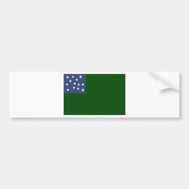 Grüne Gebirgsjungen-Flagge der Vermont-Republik Autoaufkleber (Vorne)