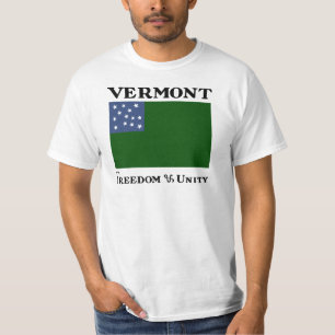 Grüne Gebirgsjungen-Flagge der Vermont-Republik T-Shirt