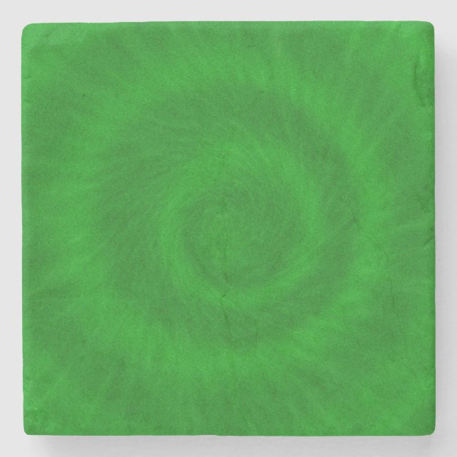 Grüne Gefärbte Krawatte, Stone Untersetzer (Vorderseite)