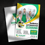Grüne Gelbe Haussäuberungsjacke Flyer<br><div class="desc">Mit diesem Green Yellow House Cleaning Housekeeping Maid Flyer präsentiert sich der Flyer in einem exklusiven Design und bietet kommerzielle Reinigungsdienste für Wohnzwecke. Mit einem sauberen und modernen Design mit anpassbaren Farben und Platz für Ihr Logo, Dienstleistungen und Kontaktinformationen. Der mitgelieferte QR-Code macht es für potenzielle Kunden einfach, Ihre Dienste...</div>