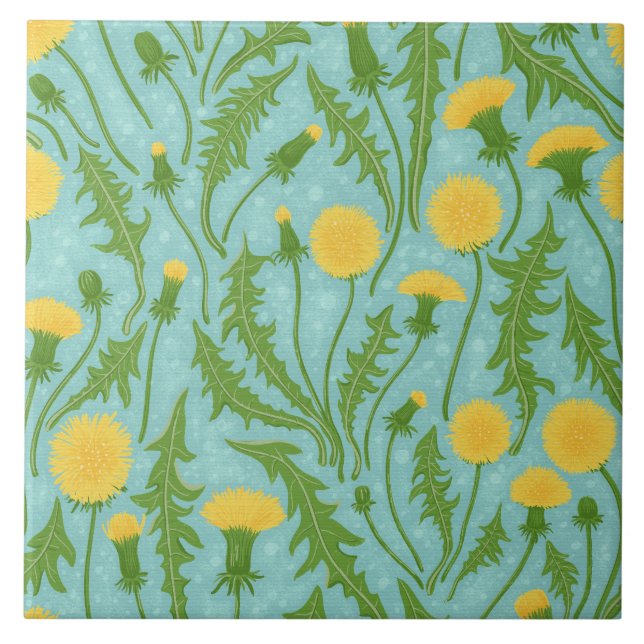 grüne, gelbe und blaue Lüster Fliese (Vorderseite)