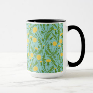 grüne, gelbe und blaue Lüster Tasse