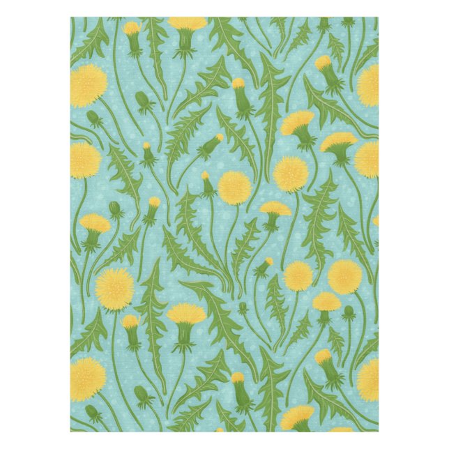 grüne, gelbe und blaue Lüster Tischdecke (Vorderseite)