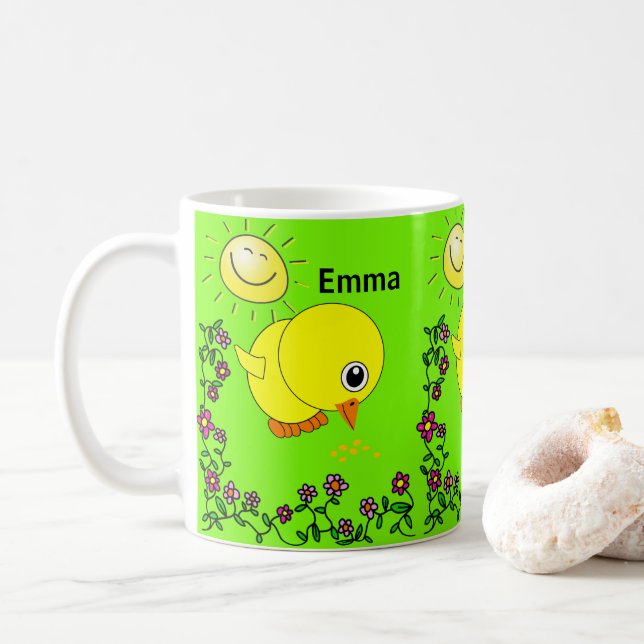 Grüne Gelbsteine Tasse (Mit Donut)