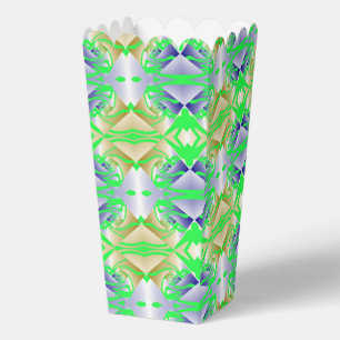 Grüne Gemälde auf Diamantmustern Geschenkschachtel