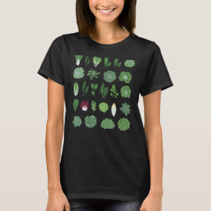 Grüne Gemüse Niedlich gesunder Salat Liebe Vegg T-Shirt