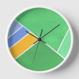 Grüne Geometrie Uhr