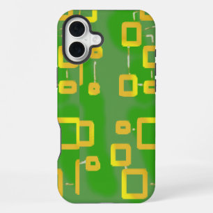 Grüne geometrische Handyhülle iPhone 16 Plus Hülle