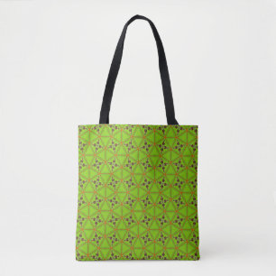 Grüne geometrische Muster-Tasche
