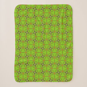 Grüne geometrische Sherpa-Decke Sherpadecke