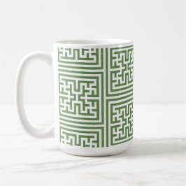 grüne geometrische Tasse