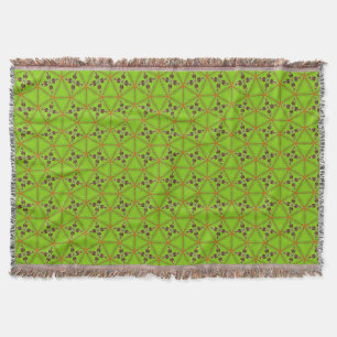 Grüne geometrische Wurfdecke Decke