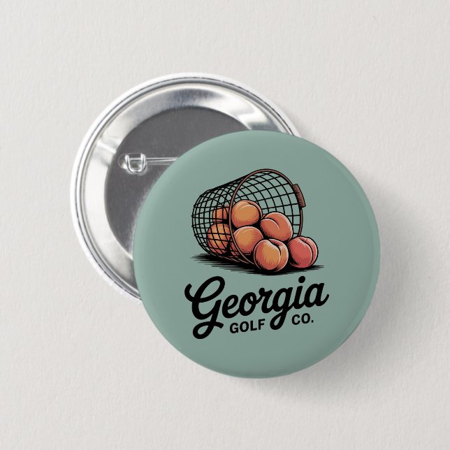 Grüne Georgia Golf Co Range Bucket  Button (Vorne & Hinten)