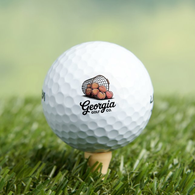 Grüne Georgia Golf Co Range Eimer  Golfball (Insitu T-Shirt)