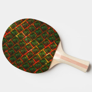 "Grüne gerahmte Augen", Kratzer oder rotes Gitter. Tischtennis Schläger
