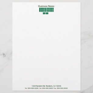 Grüne Geschäftskorrespondenz-Letterhead für Gerich Briefbogen