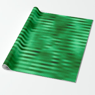 Grüne gestreifte Folie Geschenkpapier